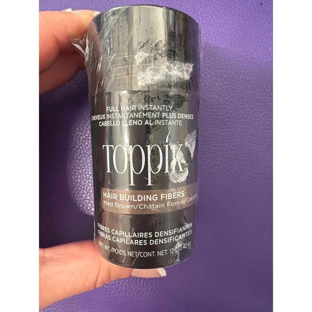 Toppik Hair Building Fibers Medium Brown 12g 0.42oz Instant Fuller Hair Thinning